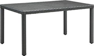 ModWay Discontinued Modway Sojourn 59In Outdoor Patio Wicker Rattan Dining Table