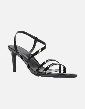XY London Womens XY London Womens/Ladies Theodora Patent Stiletto Heel Sandals - Black - Size: 3