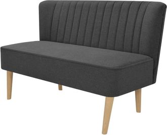vidaXL Sof&aacute; De Tela Gris Oscuro 117x55,5x77 Cm Vidaxl