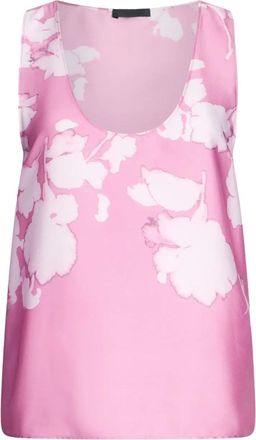 Liu Jo floral-print top - women - Polyester - 40 - Pink