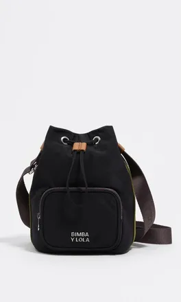 Bimba & Lola Nylon mini bag adjustable strap in Black at Nordstrom