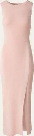 Akris Sleeveless Ribbed Stretch Crepe Tube Dress