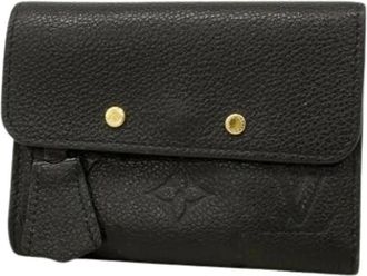 Louis Vuitton Pre-owned Wallets, female, Black, Size: ONE SIZE Pre-owned Vintage Tri-fold Wallet