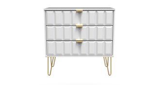 Welcome Furniture Hanover Ready Assembled 3 Drawer Chest in White Matt - Welcome Furniture | TJ Hughes