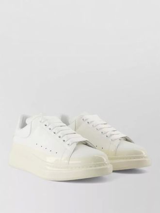 Alexander McQueen oversized leather sneakers platform sole