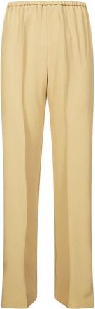 Forte_Forte Pantalone Largo - Dames - Wijde Broeken - Bruin - XS - Broeken