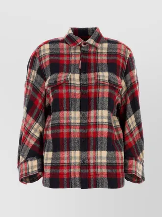 Tシャツ・カットソー D SQUARED2 Embroidered flannel shirt Dsquared2 Flannel Shirts − Sale: up to −85% | Stylight