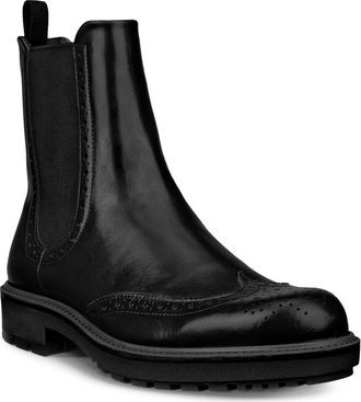 Ecco Metropole Oslo Wingtip Chelsea Boot in Black at Nordstrom, Size 9-9.5Us