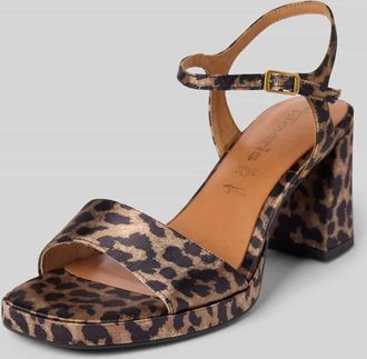 Tamaris Tamaris Sandalette mit Blockabsatz in Beige, Gr&ouml;&szlig;e 38