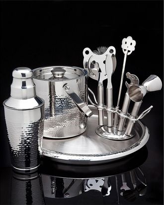 Godinger Callan Hammered Bar Set With Tools