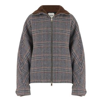 Darkpark Darkpark, Jassen, Dames, Veelkleurig, S, Wol, AJ Wol Tartan Check Jas