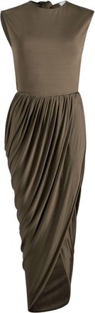 Patou open-back midi dress - Green