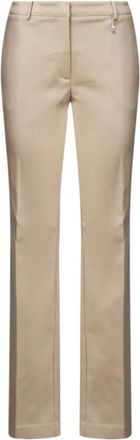 Guess Slim Fit Beige Broek - Dames - Straight fit broeken - Beige - 3XL - Broeken