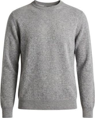 PESERICO Maglia Tricot U - Heren - Ronde hals truien - Grijs - XL - Wol - Truien & Vesten
