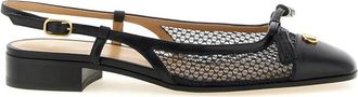 Valentino Garavani Valet Du Roi Slingback Ballerina - Dames - Ballerinas - Zwart - 36 1/2 EU - Leer - Schoenen