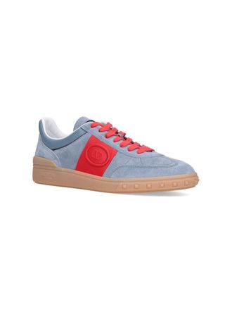 Valentino Garavani Colour-Block Calf Leather Sneaker - Blue