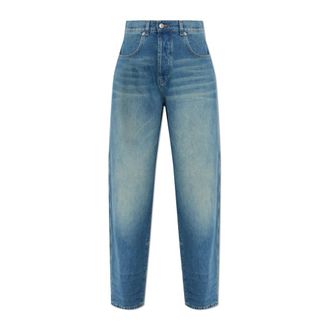 Moschino Loose-fit Jeans, female, Blue, Size: XS Wide-leg Jeans