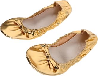 UPKOCH Golden Soft Sole Ballet Shoes for Women High Elasticity Split Sole Dance Slippers for Ballet Belly Dance Yoga Lightweight Shock-Resistant Performance 
