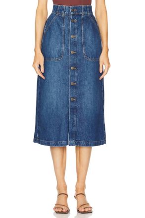 Frame Denim Modern Pocket Midi Skirt In October
