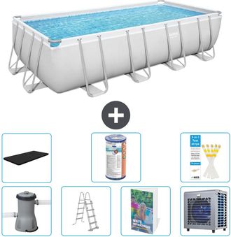 Bestway Piscina Bestway Power Steel Rectangular - 488x244x122 Cm - 8-piezas S551