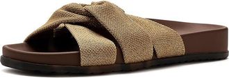 Rothy's The Twist Slides Womens Sandals Golden Sun : 10.5 M, Textile