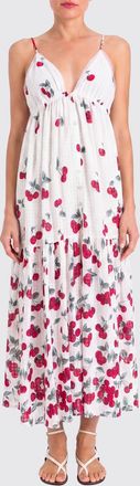 Twinset Abito midi in cotone con stampa