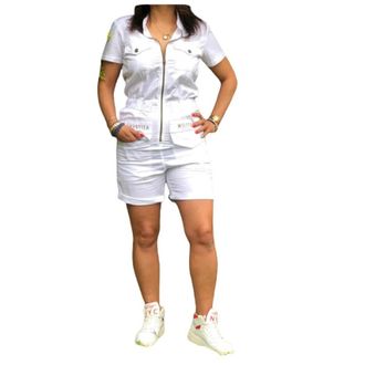 Aeronautica Aeronautica Militare, Playsuits, female, White, Size: XS Jumpsuits Playsuits