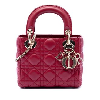 Dior Pre-owned Dior Mini Lambskin Cannage Lady Dior Ladies 7E79C93IM1JHVFFO