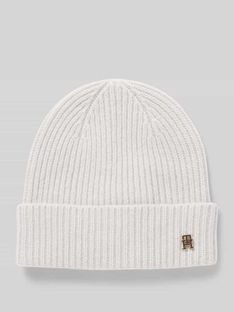 Tommy Hilfiger Mütze aus reinem Kaschmir in Hellgrau, Größe 1