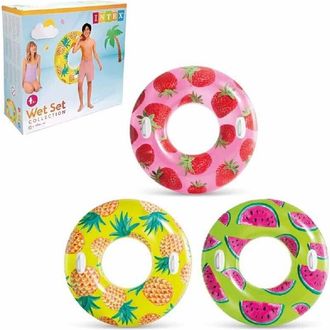 Trade Shop Trade Shop - Ciambella Salvagente Tropicale Frutta Estiva Con Maniglie 107cm Assortiti 56261