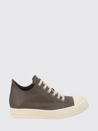 Rick Owens Low-Top Smooth Leather Trainers with Rubber Toe Cap