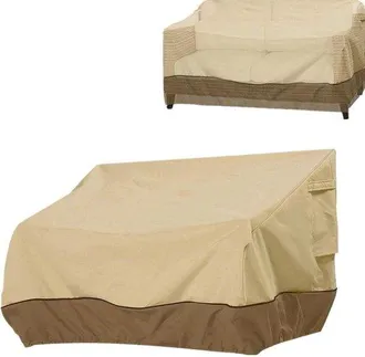 OEM Funda Para Banco De Jard&iacute;n - Lona Protectora Para Bancos - Protege Los Muebles - Material Oxford Impermeable - 193 X 83 X 84 Cm - Beige Caf&eacute;