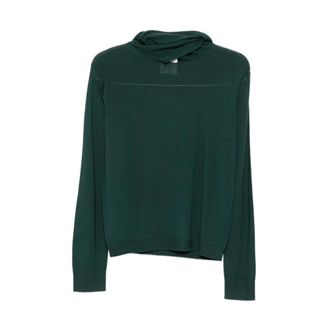 Semicouture Dames, Truien, Groen, Maat: S Zijde