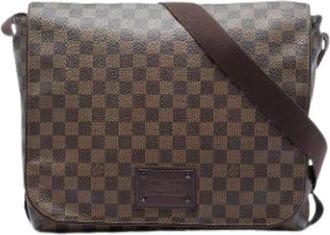 Louis Vuitton Pre-owned Brooklyn MM - Dames - Vintage Schoudertas - Bruin - ONE Size - Vintage