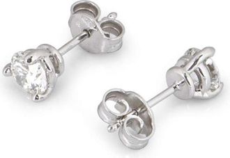 Bespoke White Gold Brilliant Cut Diamond Earrings