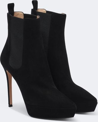 Gianvito Rossi Suede platform ankle boots