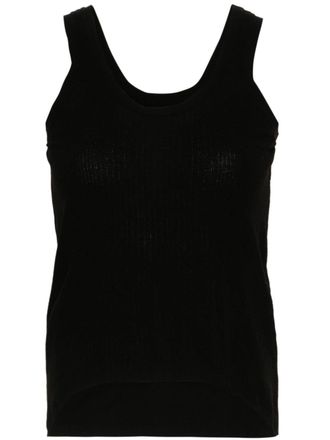 Maison Margiela ribbed tank top - women - Polyamide/Elastane - M - Black