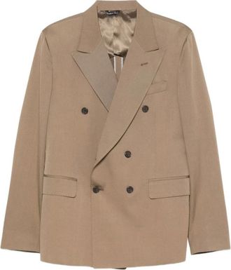 Brian Dales 002 Giacca Doppio Ptt - Heren - Blazers - Beige - 2XL - Katoen - Jassen