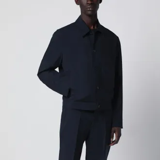 Prada Giacca blu in lana e mohair