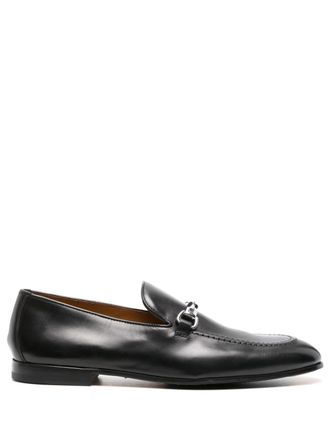 Doucal's Lakleren loafers met horsebitdetail - Zwart