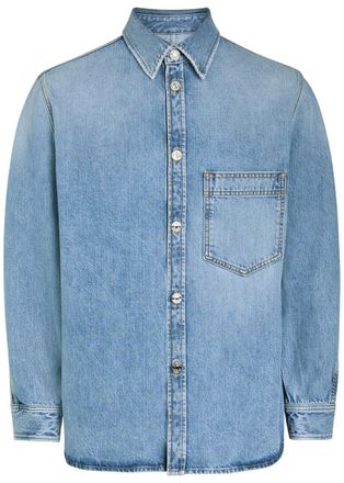 Givenchy Denim Overshirt Jacket - Light Blue - XL