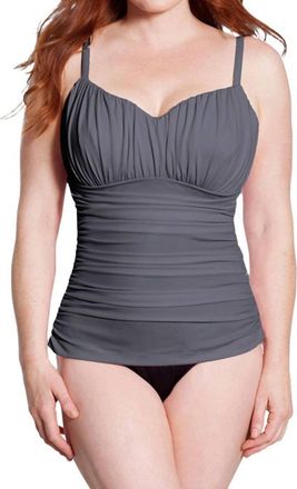 Miraclesuit Plus Size Rialto One Piece Swimsuit In Slate