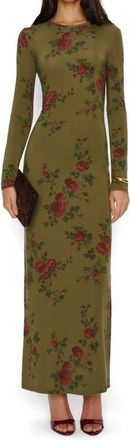Reformation Tommie Floral Long Sleeve Knit Dress in Haiku at Nordstrom, Size X-Small
