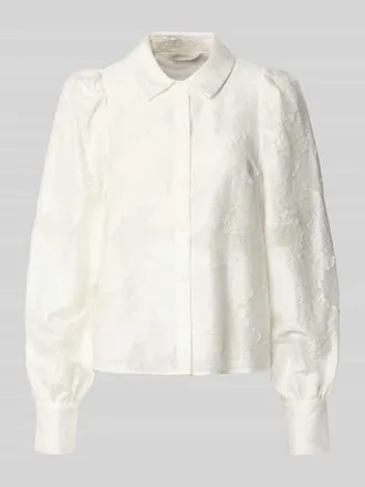 Moss Copenhagen Hemdbluse aus Lyocell-Mix Modell Orkidea in Offwhite, Gr&ouml;&szlig;e XL