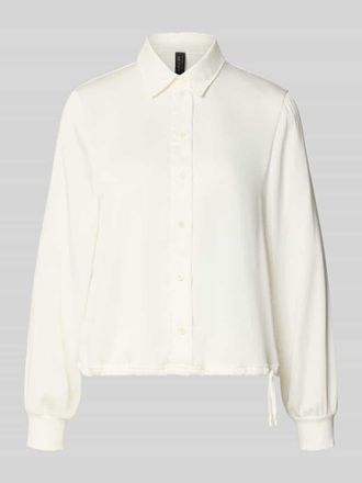 Marc Cain Regular Fit Bluse mit Tunnelzug in Offwhite, Gr&ouml;&szlig;e 34