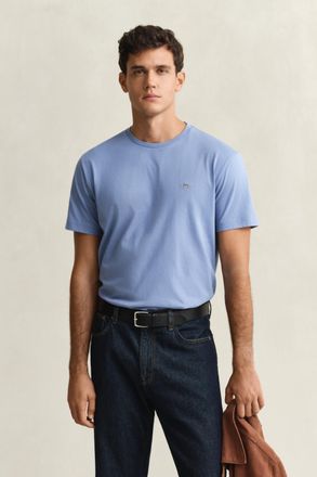 GANT Men Regular Fit Shield T-Shirt (XXXL) FADED DENIM