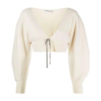 Alexander Wang Truien & Vesten, Dames, Beige, S, Wol, Alexander Wang Truien