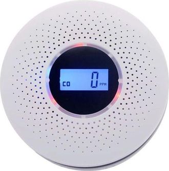 OEM Detector Combinado De Humo Y Mon&oacute;xido De Carbono Con Pantalla Digital - Jinfgerne - Alarma 2 En 1, Aviso Sonoro E Iluminaci&oacute;n Rgb