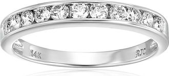 Vir Jewels 1/2 cttw Lab Grown Diamond Wedding Band in 14K White Gold For Women