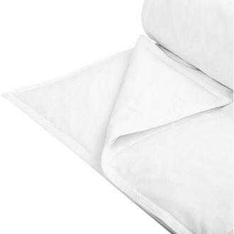 Beliani Edred&oacute;n Algod&oacute;n Japara 2 Capas Individual 220 X 240 Cm Relleno De Plum&oacute;n De Pato Todo El A&ntilde;o Taufstein